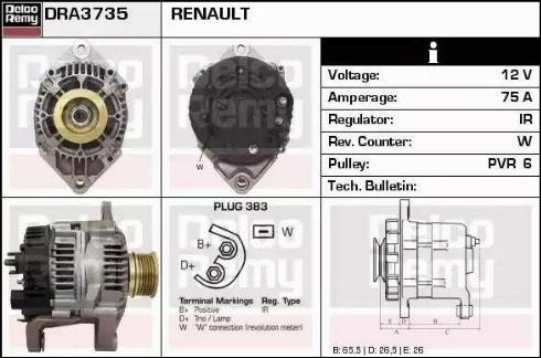 Remy DRA3735 - Генератор avtolavka.club