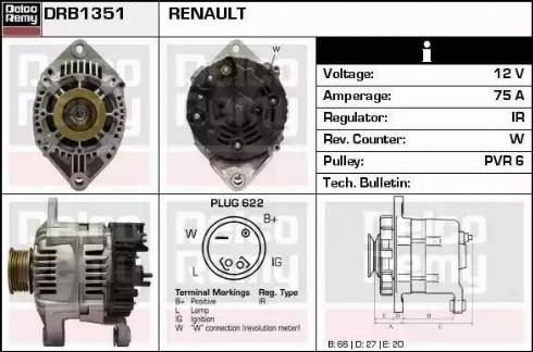 Remy DRB1351 - Генератор avtolavka.club