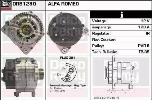 Remy DRB1280 - Генератор avtolavka.club