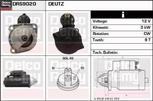 Remy DRS9020 - Стартер avtolavka.club