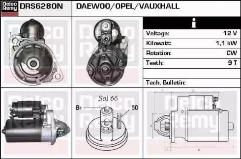 Remy DRS6280N - Стартер avtolavka.club