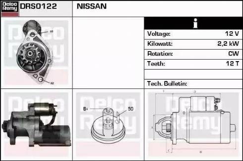 Remy DRS0122 - Стартер avtolavka.club