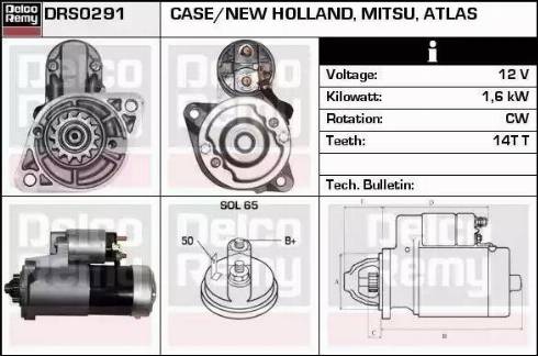 Remy DRS0291 - Стартер avtolavka.club