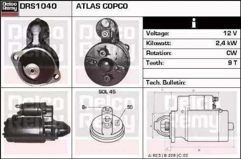 Remy DRS1040 - Стартер avtolavka.club