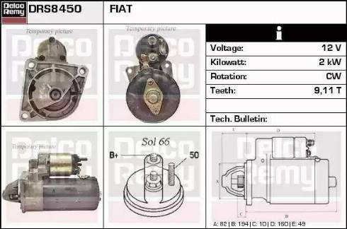 Remy DRS8450 - Стартер avtolavka.club