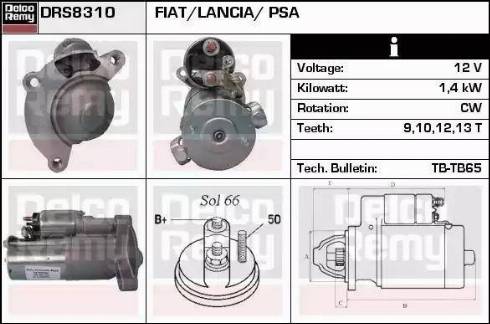 Remy DRS8310 - Стартер avtolavka.club