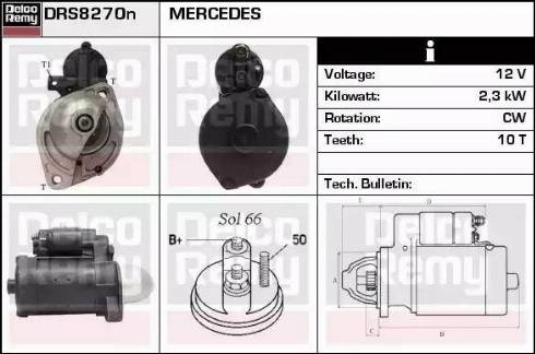 Remy DRS8270N - Стартер avtolavka.club