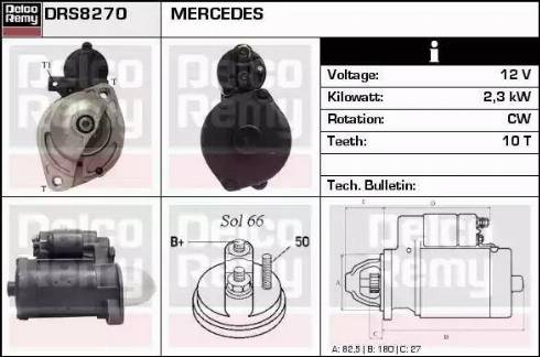 Remy DRS8270 - Стартер avtolavka.club