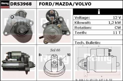 Remy DRS3968X - Стартер avtolavka.club