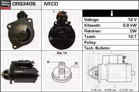 Remy DRS3408 - Стартер avtolavka.club