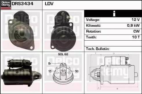 Remy DRS3434N - Стартер avtolavka.club