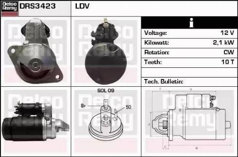 Remy DRS3423 - Стартер avtolavka.club