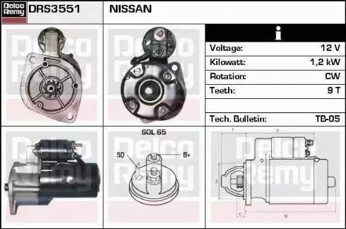 Remy DRS3551 - Стартер avtolavka.club