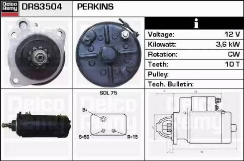 Remy DRS3504 - Стартер avtolavka.club