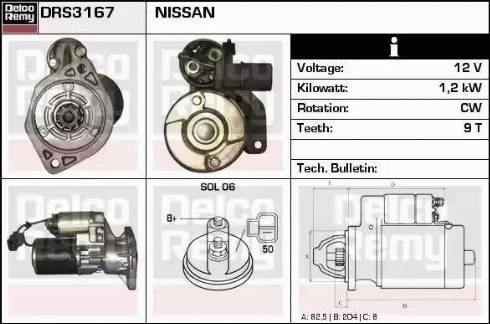 Remy DRS3167 - Стартер avtolavka.club