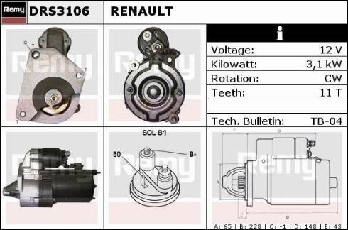 Remy DRS3106X - Стартер avtolavka.club