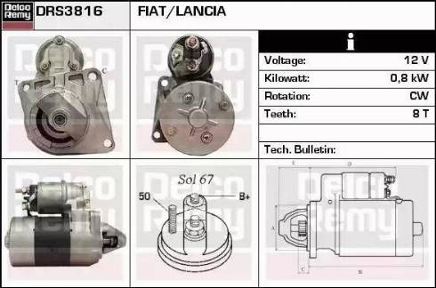 Remy DRS3816 - Стартер avtolavka.club