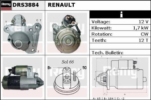 Remy DRS3884X - Стартер avtolavka.club