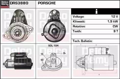 Remy DRS3880 - Стартер avtolavka.club