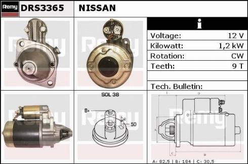 Remy DRS3365 - Стартер avtolavka.club