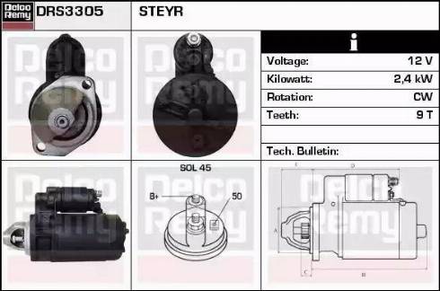 Remy DRS3305 - Стартер avtolavka.club