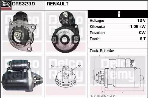 Remy DRS3230 - Стартер avtolavka.club