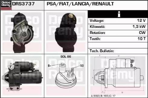 Remy DRS3737 - Стартер avtolavka.club