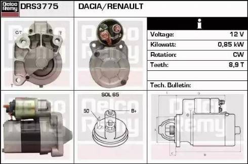 Remy DRS3775 - Стартер avtolavka.club