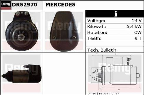 Remy DRS2970 - Стартер avtolavka.club