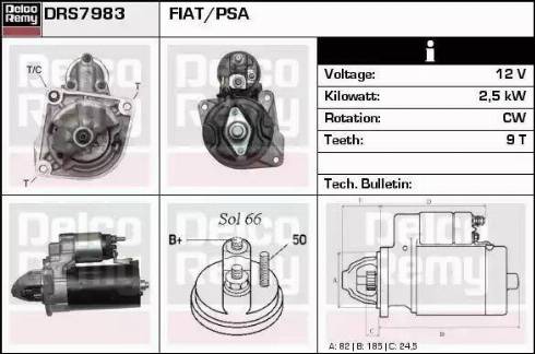 Remy DRS7983 - Стартер avtolavka.club