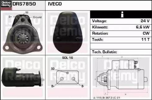 Remy DRS7850 - Стартер avtolavka.club