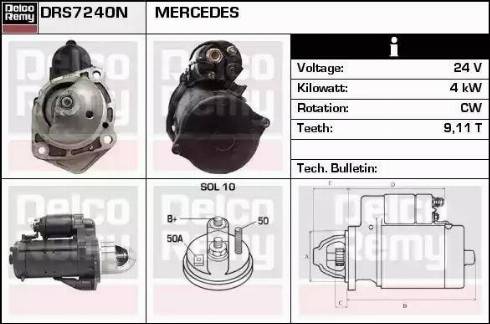 Remy DRS7240N - Стартер avtolavka.club