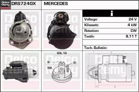 Remy DRS7240X - Стартер avtolavka.club