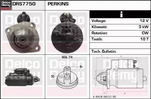 Remy DRS7750 - Стартер avtolavka.club