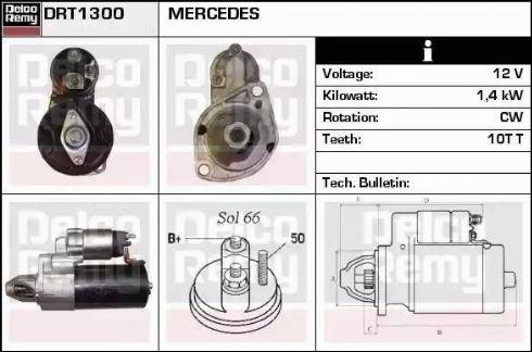 Remy DRT1300 - Стартер avtolavka.club