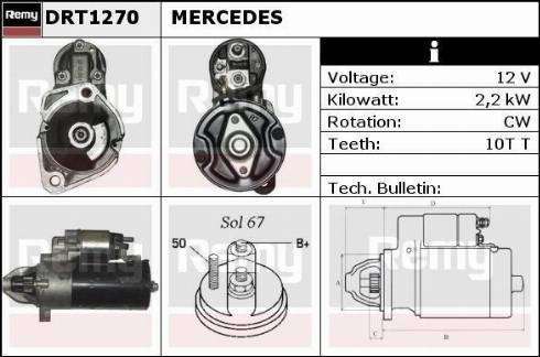 Remy DRT1270 - Стартер avtolavka.club