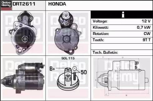 Remy DRT2611 - Стартер avtolavka.club