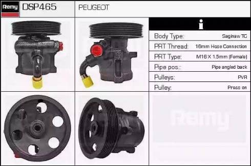 Remy DSP465 - Гідравлічний насос, рульове управління, ГУР avtolavka.club