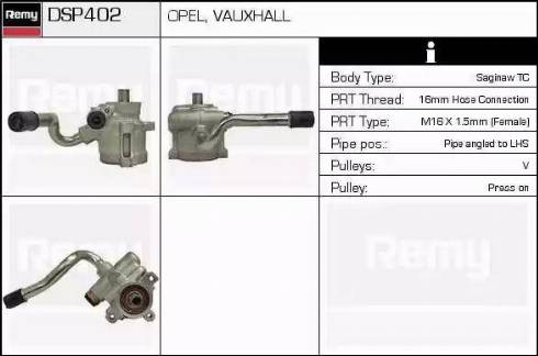 Remy DSP402 - Гідравлічний насос, рульове управління, ГУР avtolavka.club