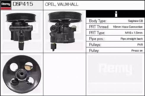 Remy DSP415 - Гідравлічний насос, рульове управління, ГУР avtolavka.club