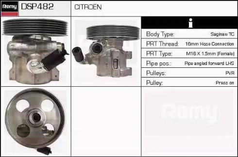 Remy DSP482 - Гідравлічний насос, рульове управління, ГУР avtolavka.club