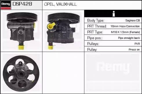 Remy DSP428 - Гідравлічний насос, рульове управління, ГУР avtolavka.club