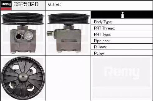 Remy DSP5020 - Гідравлічний насос, рульове управління, ГУР avtolavka.club