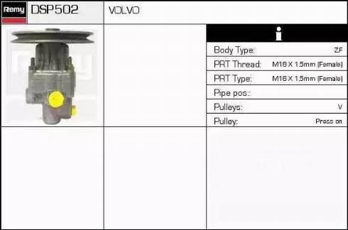 Remy DSP502 - Гідравлічний насос, рульове управління, ГУР avtolavka.club