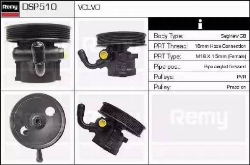 Remy DSP510 - Гідравлічний насос, рульове управління, ГУР avtolavka.club