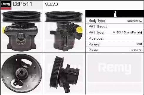 Remy DSP511 - Гідравлічний насос, рульове управління, ГУР avtolavka.club