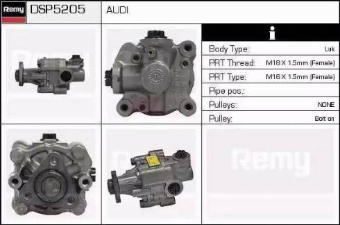 Remy DSP5205 - Гідравлічний насос, рульове управління, ГУР avtolavka.club