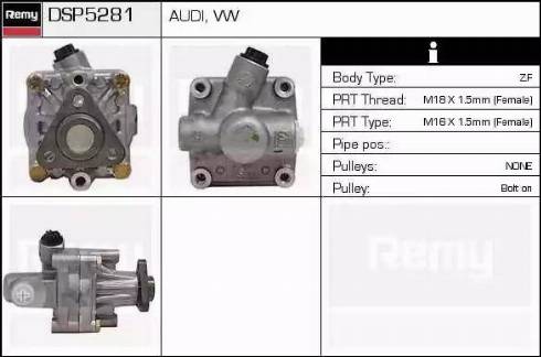 Remy DSP5281 - Гідравлічний насос, рульове управління, ГУР avtolavka.club