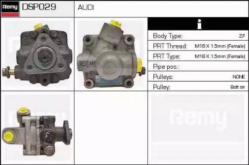 Remy DSP029 - Гідравлічний насос, рульове управління, ГУР avtolavka.club