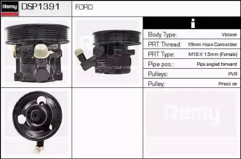 Remy DSP1391 - Гідравлічний насос, рульове управління, ГУР avtolavka.club